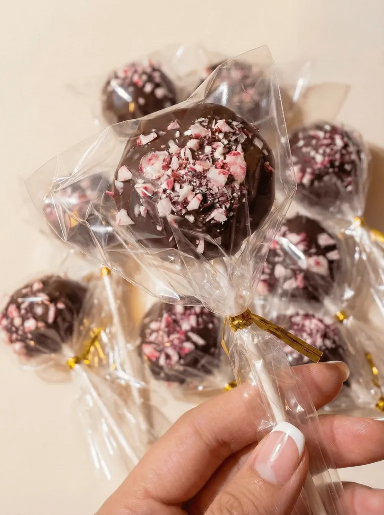 Hand holding an Angel Pop